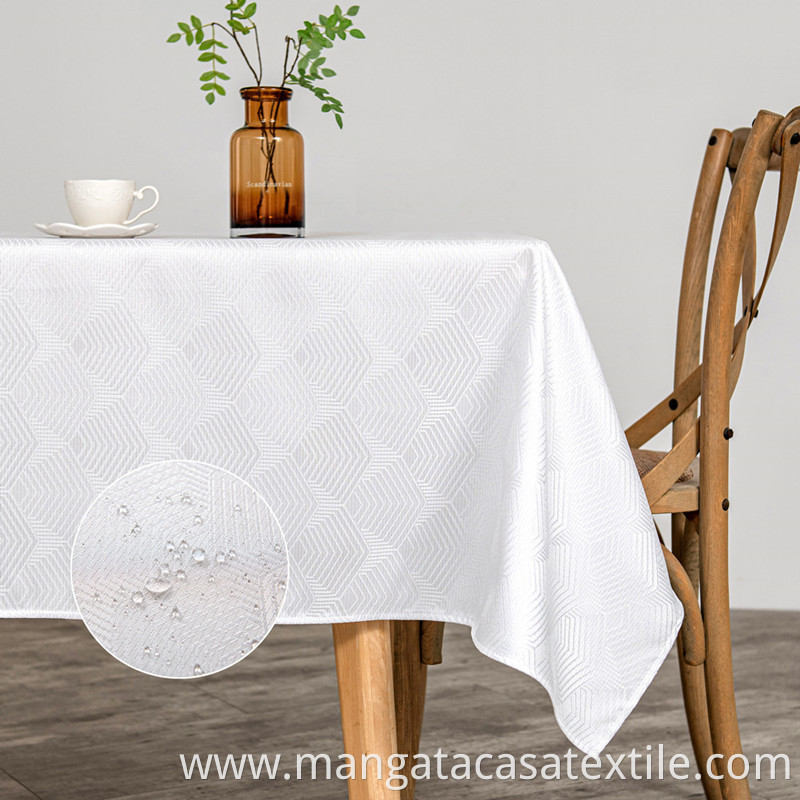 Table Cloths Rectangle White1